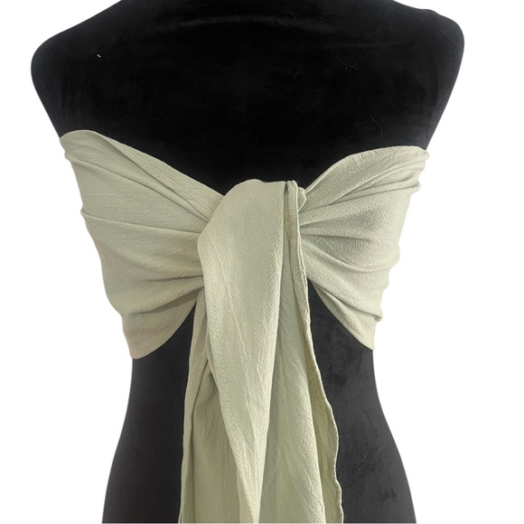 Sage green South Beach Tie Tube Top,New - Picture 2 of 5